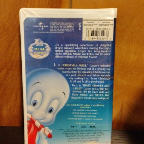 The Spooktacular New Adventures of Casper the Ghost VHS Christmas - Picture 2 of 3